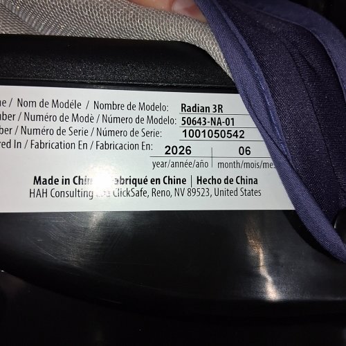 DIONO RADIAN 3R THE ORIGINAL 3 ACROSS ALL-IN-ONE CONVERTIBLE CAR SEAT - PURPLE WILDBERRY - (MODEL:50643-NA-01) image 2