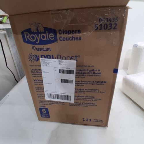 92PK ROYALE DIAPERS - SIZE 6 - (MODEL: 51032) image 2