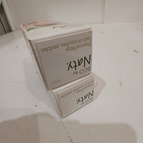 2 ECO BY NATY DISPOSABLE NAPPIE BAGS - 50PK EACH, 100 TOTAL - 100% ECO-FRIENDLY image 3
