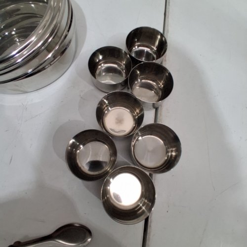 10PC VERKA STAINLESS STEEL SPICE BOX - SILVER image 3