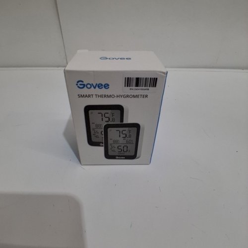 GOVEE 2PK HYGROMETER THERMOMETER, INDOOR BLUETOOTH HUMIDITY METER WITH APP ALERTS, ROOM THERMOMETER WITH LARGE LCD DISPLAY - WHITE (MODEL : B5075001CA) image 5