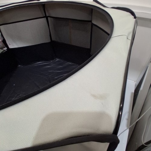 AKINERRI FOLDABLE DOG PLAYPEN - 36" X 36" X 23" - BLACK/GREY image 3