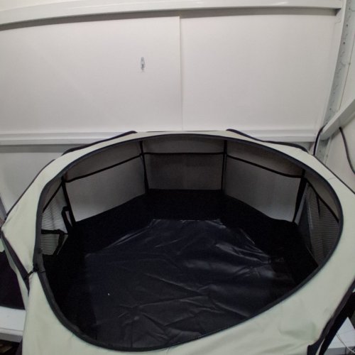 AKINERRI FOLDABLE DOG PLAYPEN - 36" X 36" X 23" - BLACK/GREY image 5