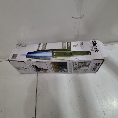2PC SHARK CYCLONE HANDHELD VACUUM WITH 8" CREVICE TOOL, HYPERVELOCITY SUCTION - HERB GREEN/GREY (MODEL: CH700C) image 6