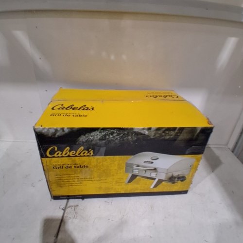 CABELA'S STAINLESS STEEL TABLETOP PROPANE GRILL - 18LB - SILVER (MODEL:880-0013) image 5
