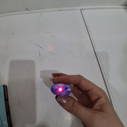 TBTEEK FINGER ROTATABLE CAT TOY AND LED POINTER WITH 3 MODES AND 5 FUN PATTERNS - BLUE image 2