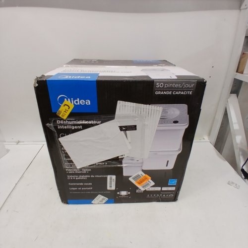 MIDEA CUBE 50 PINT SMART WIFI DEHUMIDIFIER - 4,500 SQ. FT - WHITE (MODEL: MAD50S1QWT-A) image 5