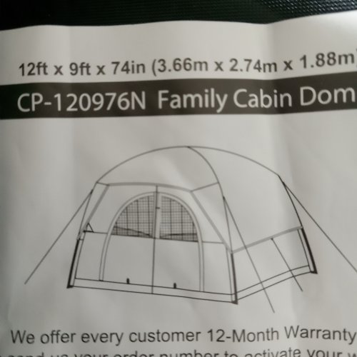 CAMPROS CP 6/8 PERSON FAMILY CAMPING TENT WITH TOP RAINFLY & CARRY BAG - WATERPROOF, WINDPROOF, MESH WINDOWS & DOOR, DOUBLE LAYER, ALL-SEASON DOME TENT - DARK GREEN (MODEL: CP-120976N) image 2