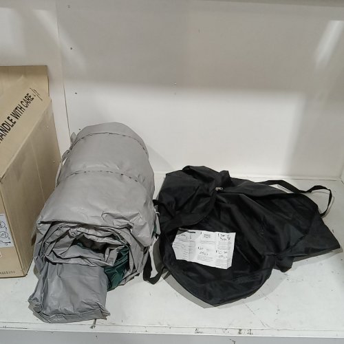 CAMPROS CP 6/8 PERSON FAMILY CAMPING TENT WITH TOP RAINFLY & CARRY BAG - WATERPROOF, WINDPROOF, MESH WINDOWS & DOOR, DOUBLE LAYER, ALL-SEASON DOME TENT - DARK GREEN (MODEL: CP-120976N) image 3