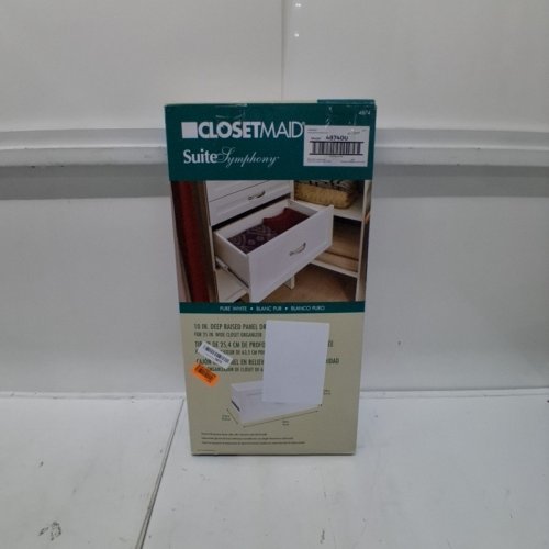 CLOSETMAID SUITSYMPHONY WOOD ADD-ON ACCESSORY SHAKER STYLE DRAWERS FOR CLOTHES STORAGE/ORGANIZATION - 25" X 10" - WHITE (MODEL: 487400) image 5