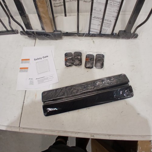 ALLAIBB METAL PRESSURE MOUNT EXTRA WIDE BABY GATE - 38" - 43" - BLACK (MODEL: W046) image 5