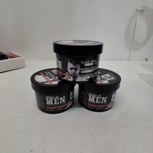 3 MENS DIPPITY-DO 3-IN-1 HIGH SHINE TEXTURE HAIR SERIES POMADE - 180G EACH image 3