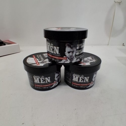 3 MENS DIPPITY-DO 3-IN-1 HIGH SHINE TEXTURE HAIR SERIES POMADE - 180G EACH image 4