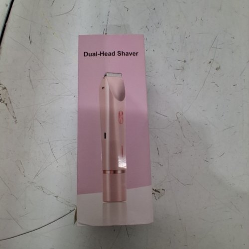 RECHARGEABLE DUAL HEAD SHAVER WITH TRIMMER LENGTH ATTACHMENT - PINK image 5