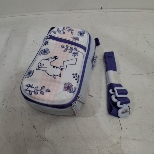 POWERA NINTENDO POKEMON PIKACHU GARDEN CROSSBODY BAG FOR NINTENDO SWITCH OLED/LITE - WHITE/PURPLE/PINK image 2