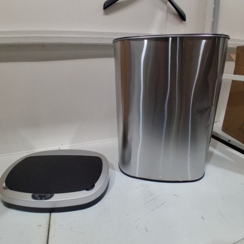 ATOMATIC TOUCH FREE STAINLESS STEEL TRASH CAN - 50L - SILVER (MODEL: TC-1350R-SS) image 3