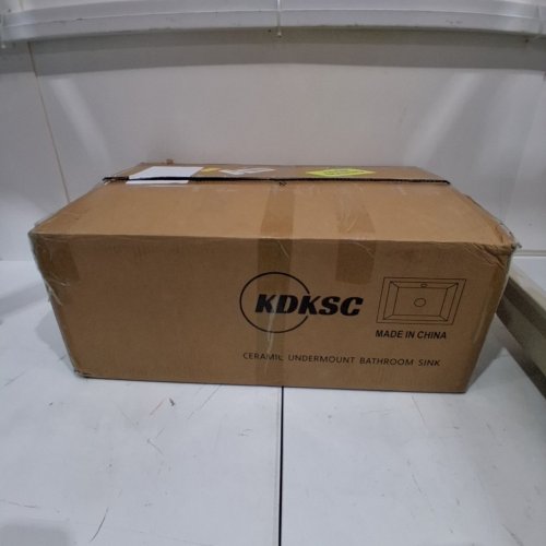 KDKSC CERAMIC UNDERMOUNT BATHROOM SINK - 22" WHITE - (MODEL: 3022) image 4