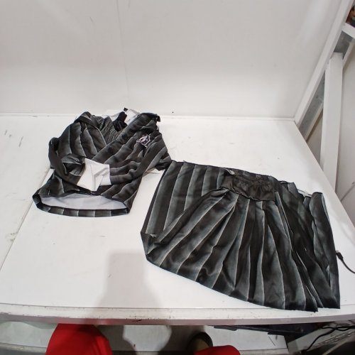 3PC GIRLS RUBIES WEDNESDAY ADDAMS NEVERMORE ACADEMY SCHOOL UNIFORM COSTUME - LARGE 10/12 (STYLE: 1000159) image 2