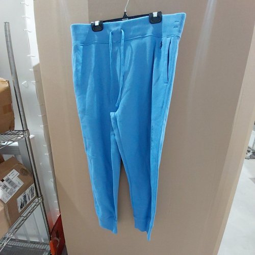 WOMEN'S RALPH LAUREN FLEECE LINED JOGGER SWEATPANTS - LARGE - SUMMER BLUE image 2