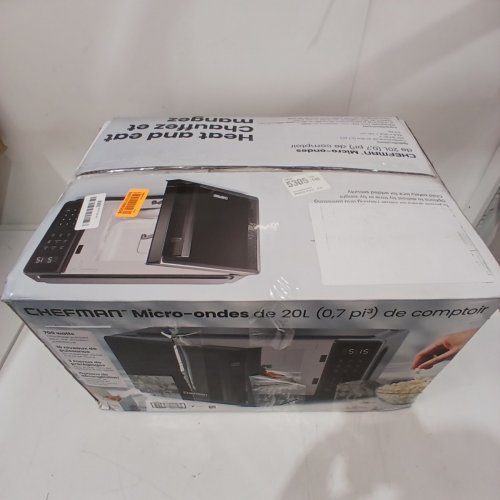 CHEFMAN COUNTERTOP MICROWAVE OVEN - 0.7 CU. FT - BLACK (MODEL: RJ55-7-V2-CA) image 7