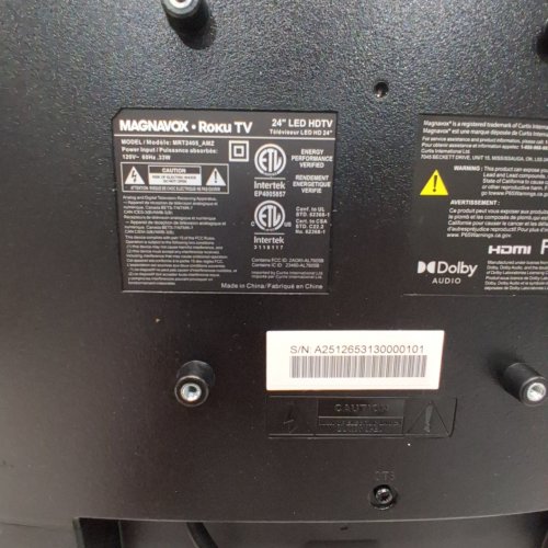 MAGNAVOX ROKU TV 720P SMART TELEVISION - 24" - BLACK (MODEL: MRT2405) image 5