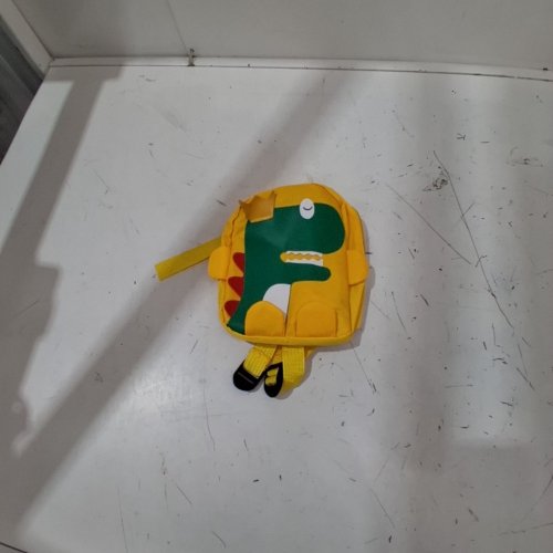 KID'S MINI CARTOON DINOSAUR BACKPACK - YELLOW/GREEN image 2