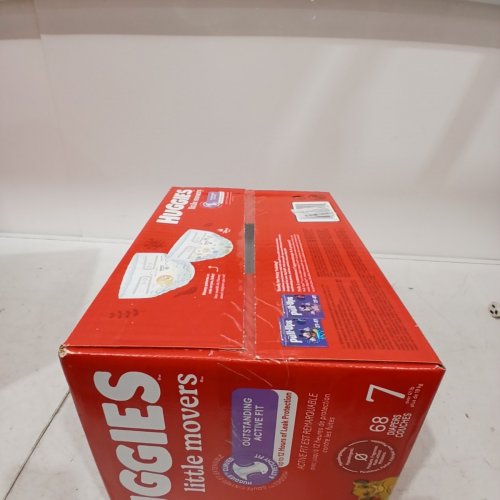 68PK HUGGIES LITTLE MOVERS BABY DIAPERS - SIZE 7 image 3