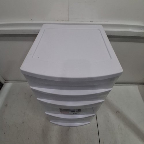 STERILITE BASIC 4-DRAWER CART TOWER WITH WHEELS - 24" X 14" - WHITE (MODEL: 2822LAB8C-WHTBLC) image 6