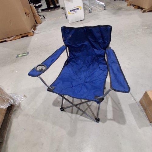 UNBRANDED CAMPING DELUXE ARM CHAIR - 220 LBS CAPACITY - BLUE image 2