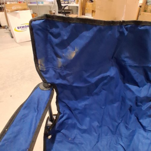 UNBRANDED CAMPING DELUXE ARM CHAIR - 220 LBS CAPACITY - BLUE image 3