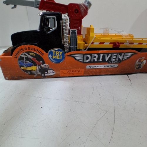 DRIVEN BY BATTAT TOW TRUCK TOY WITH CRANE ARM - MULTICOLOUR image 3