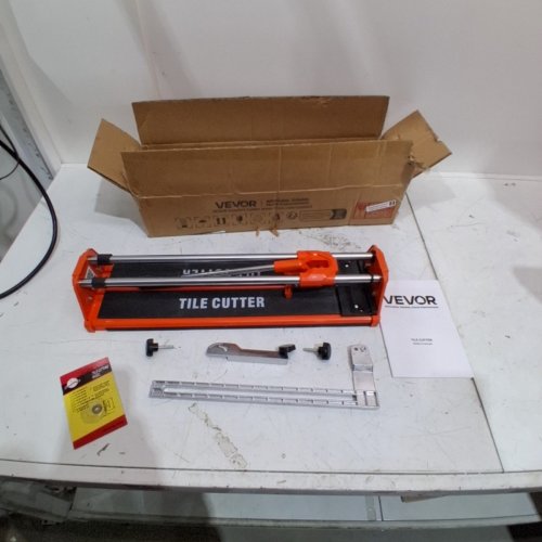 MANUAL DOUBLE RAILED PORCELAIN CERAMIC TILE CUTTER - 17" - ORANGE/BLACK - (MODEL: TC-S03-400) ) image 2