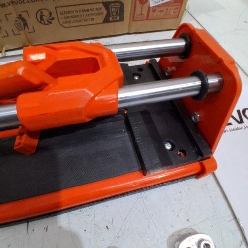 MANUAL DOUBLE RAILED PORCELAIN CERAMIC TILE CUTTER - 17" - ORANGE/BLACK - (MODEL: TC-S03-400) ) image 4