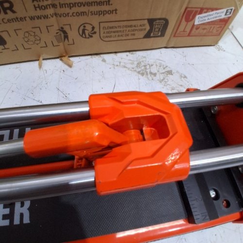 MANUAL DOUBLE RAILED PORCELAIN CERAMIC TILE CUTTER - 17" - ORANGE/BLACK - (MODEL: TC-S03-400) ) image 5