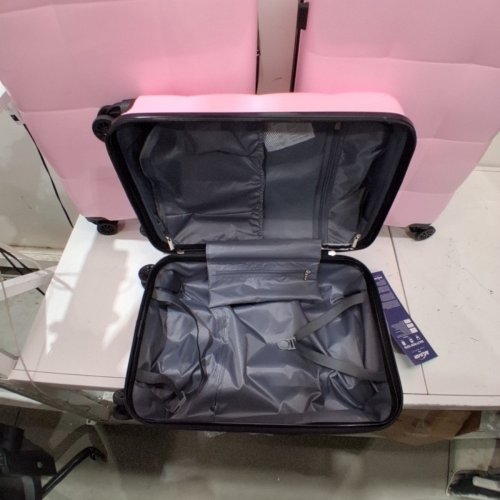 3PC AKLSVION DURABLE ROTATING LUGGAGE SET - 20"/24"/28" - PINK - (MODEL:AK-17) image 4
