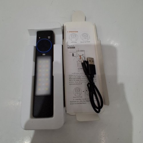 FLAT MULTI-FUNCTION EDC FLASHLIGHT - 1000 LM, 90 H MAX RUNTIME, USB-C - BLACK (MODEL: YC8001) image 3