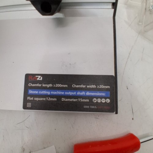 RAIZI BEVOLO CHAMFERING TILE BEVEL CUTTER MACHINE - 4.5" BLADE 1200W 13000RPM - GREY (MODEL: RZCC) image 4
