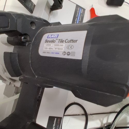 RAIZI BEVOLO CHAMFERING TILE BEVEL CUTTER MACHINE - 4.5" BLADE 1200W 13000RPM - GREY (MODEL: RZCC) image 5