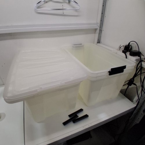 4PK IRIS STACK & PULL MULTI-PURPOSE STORAGE BINS/BOX - 72QT/EACH - CLEAR (MODEL: TB-62) image 2