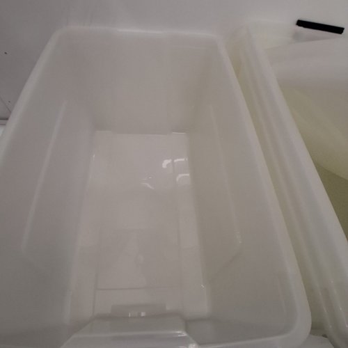 4PK IRIS STACK & PULL MULTI-PURPOSE STORAGE BINS/BOX - 72QT/EACH - CLEAR (MODEL: TB-62) image 4