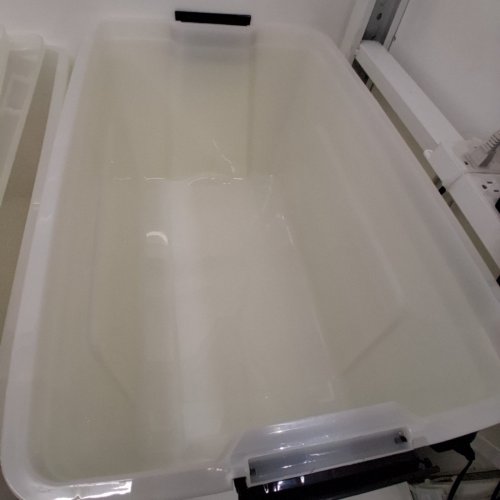 4PK IRIS STACK & PULL MULTI-PURPOSE STORAGE BINS/BOX - 72QT/EACH - CLEAR (MODEL: TB-62) image 5