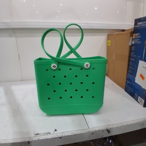 BOGG WATERPROOF WASHABLE EVA TIP PROOF BEACH BAG - 19" X 15" X 9.5" - GREEN image 2