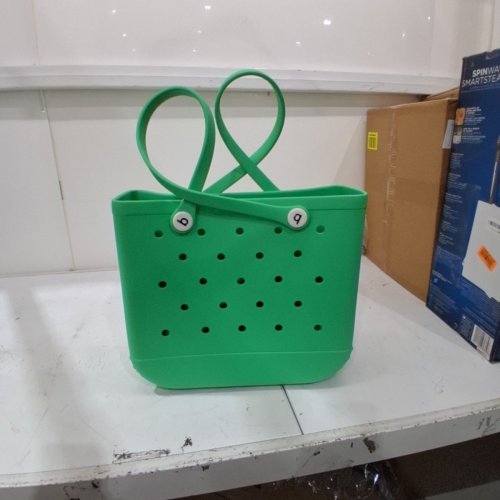 BOGG WATERPROOF WASHABLE EVA TIP PROOF BEACH BAG - 19" X 15" X 9.5" - GREEN image 3