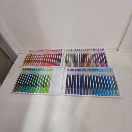 68PK GLITTER GEL PENS FOR COLORING/JOURNALING - 1.0 MM - MULTICOLOUR image 2