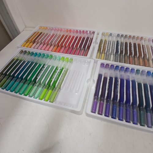68PK GLITTER GEL PENS FOR COLORING/JOURNALING - 1.0 MM - MULTICOLOUR image 3
