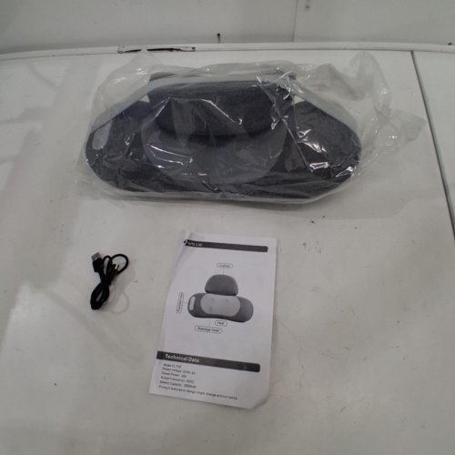 3-IN-1 NECK MASSAGER PILLOW WITH HEAT & TRACTION 8W - GREY (MODEL: YL-T02) image 3