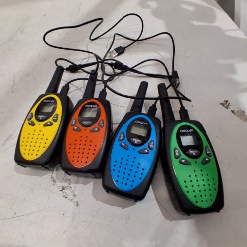 4PC AWANFI WALKIE-TALKIES RECHARGEABLE TWO-WAY RADIO WITH TYPE-C CABLE- BLUE/GREEN/YELLOW/ORANGE image 4