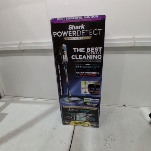 Shark POWERDETECT DUO CLEAN DETECT Ultra-Light Corded Stick Vacuum with DuoClean - TEAL/PURPLE (MODEL: HZ4000C) image 5