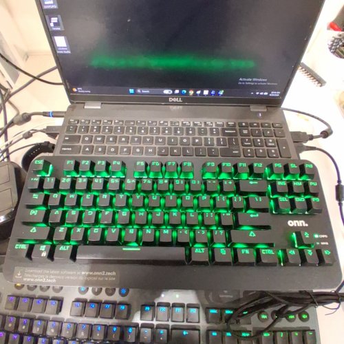 ONN RGB MECHANICAL COMPACT TENKEYLESS GAMING KEYBOARD - 87 KEYS - BLACK - (MODEL:ONA23HO018C) image 2