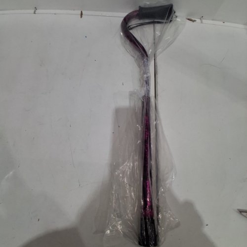DRIVE MEDICAL ADJUSTABLE HEIGHT OFFSET HANDLE CANE WITH GEL HAND GRIP - 28.5"-38" - PINK CRACKLE image 5